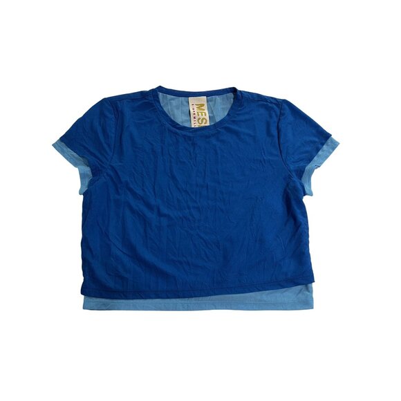 MESH Simon Miller Gamma Mesh Top in Blue Blue - Picture 1 of 4